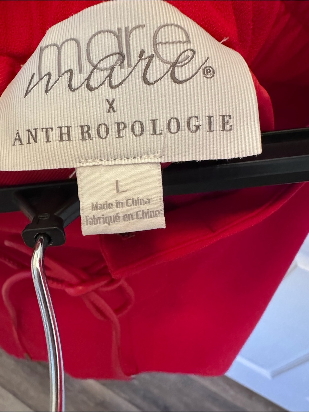 Mare Mare x Anthropologie Red Two Piece Set- Blazer M and Shorts L - Picture 5 of 10